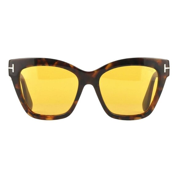 New TOM FORD Elvira Havana Cat Eye FT1217/S 52E Sunglasses Women - Picture 2 of 4